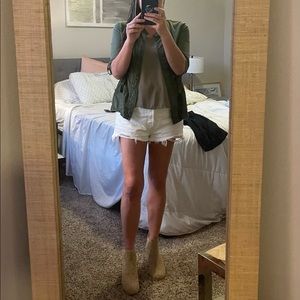 Sanctuary army green tie jacket with pockets